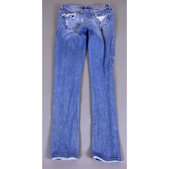 Buckle Black  Skinny Jeans Women's 26 Fit No. 53 Blue Ankle Distressed *Flaw* - Picture 12 of 13